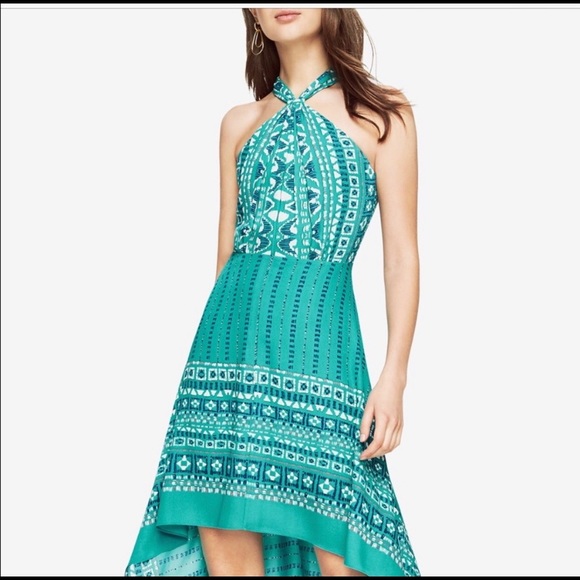 bcbgmaxazria keyhole halter cocktail dress